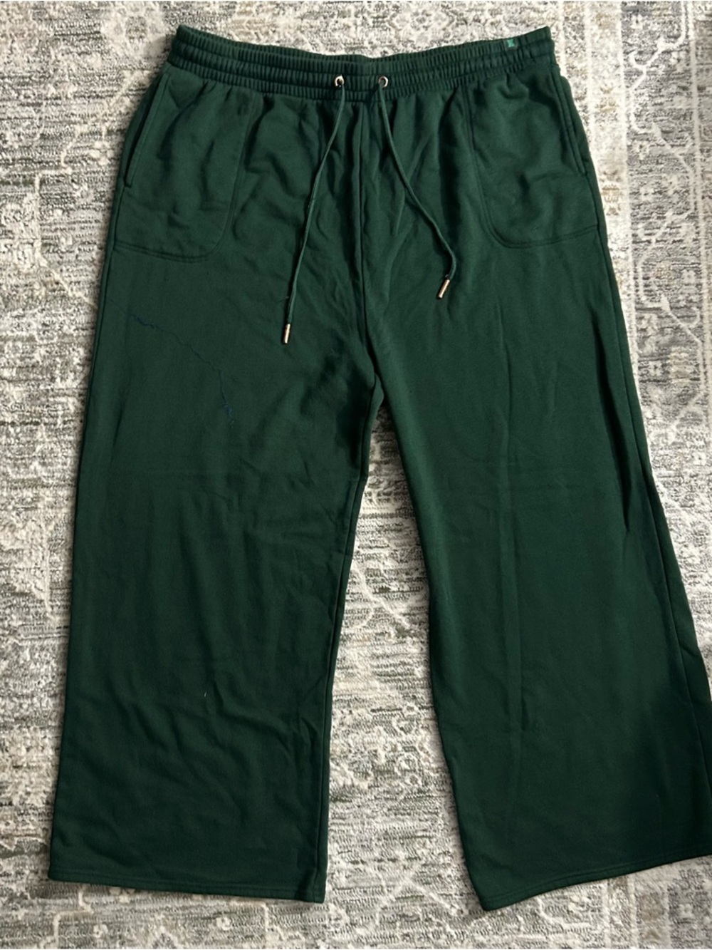 Savage X Fenty Dark Green wide leg Drawstring Joggers